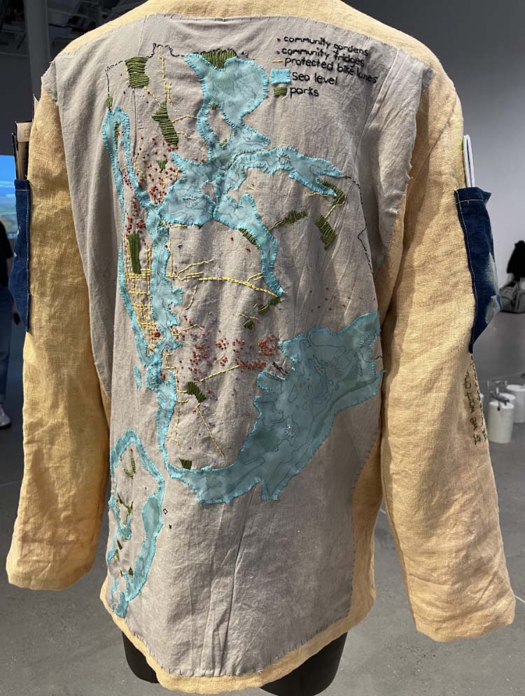 Back of Pockets of Information, with a map