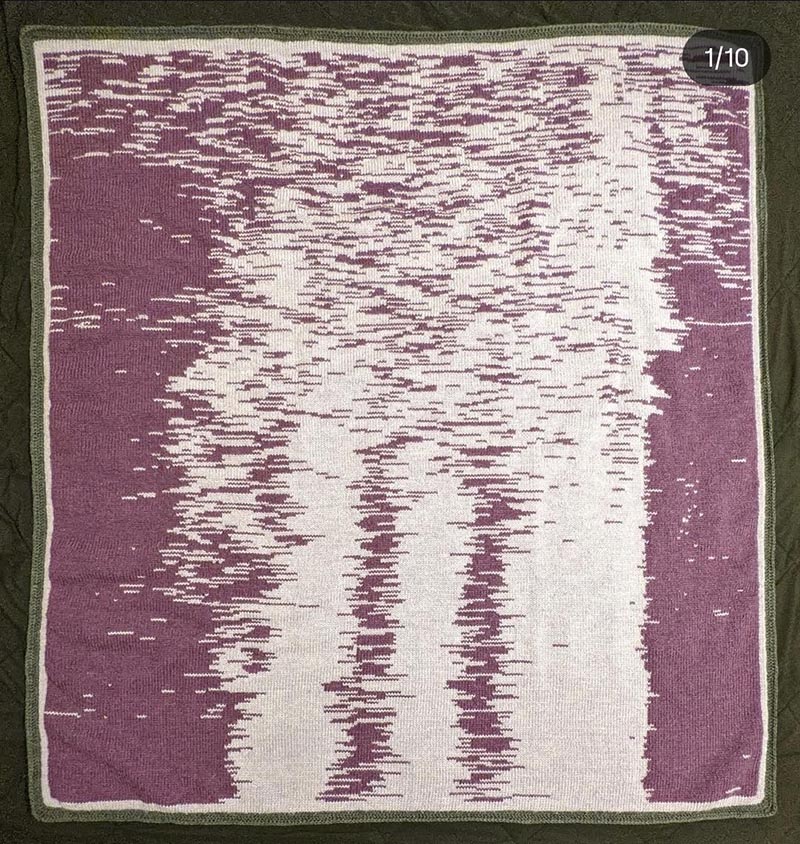 A pink version of a similar blanket