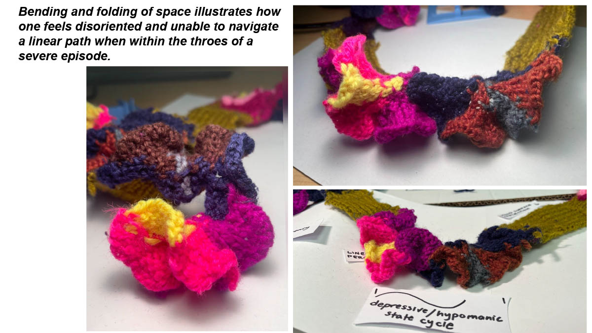 Bending and folding space in a severe episode